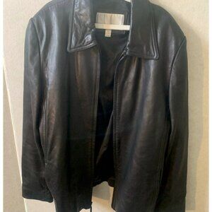 Nine West, Large, Black Leather Jacket